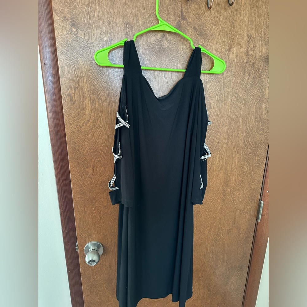 Black rhinestone dress